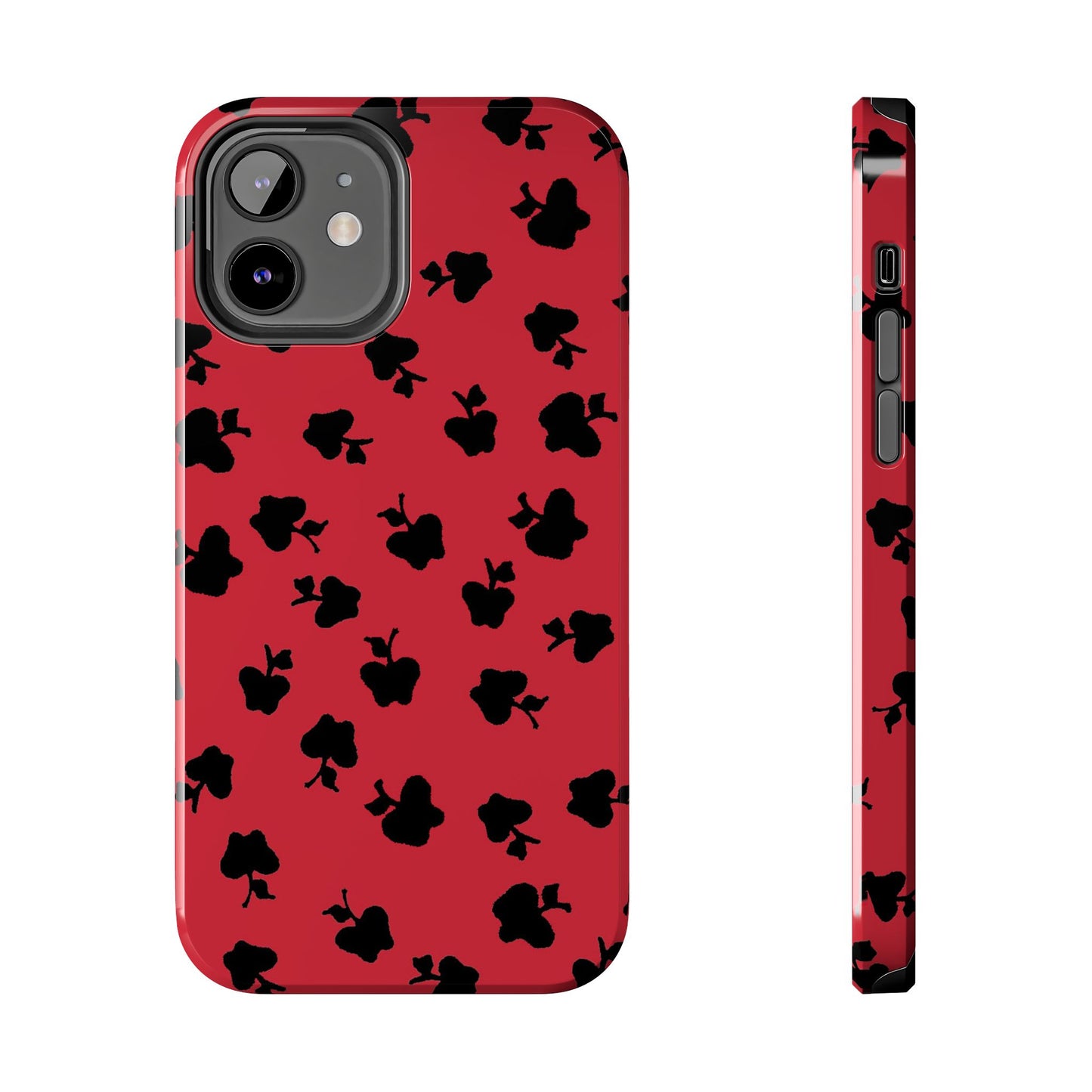 Happy Apples Red / Black Phone Case