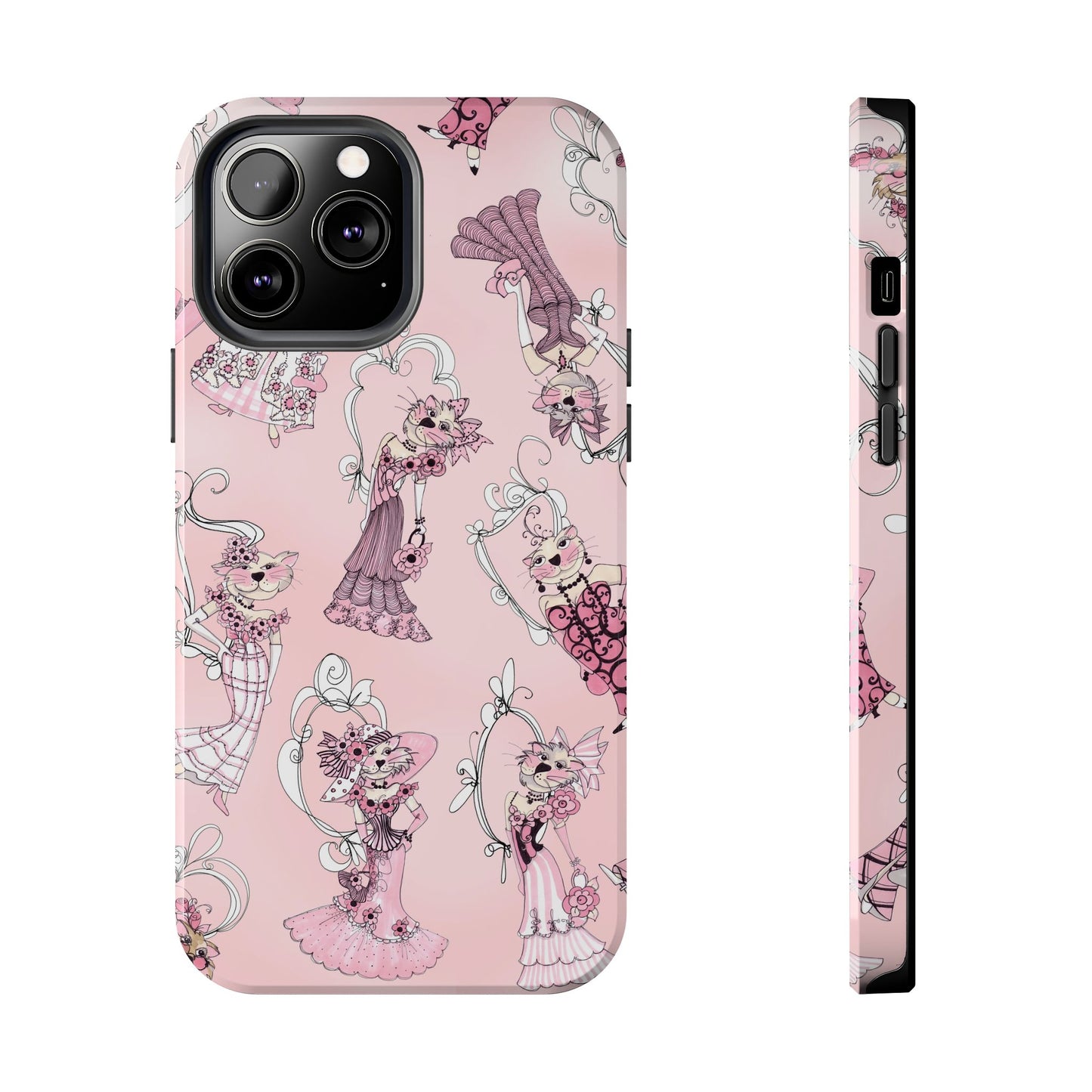 Lady Cats Tossed Phone Case