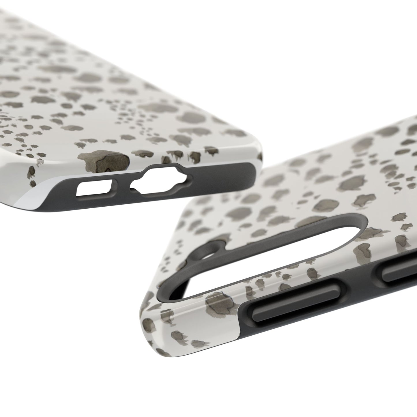 Kitty Dots Gray Phone Case