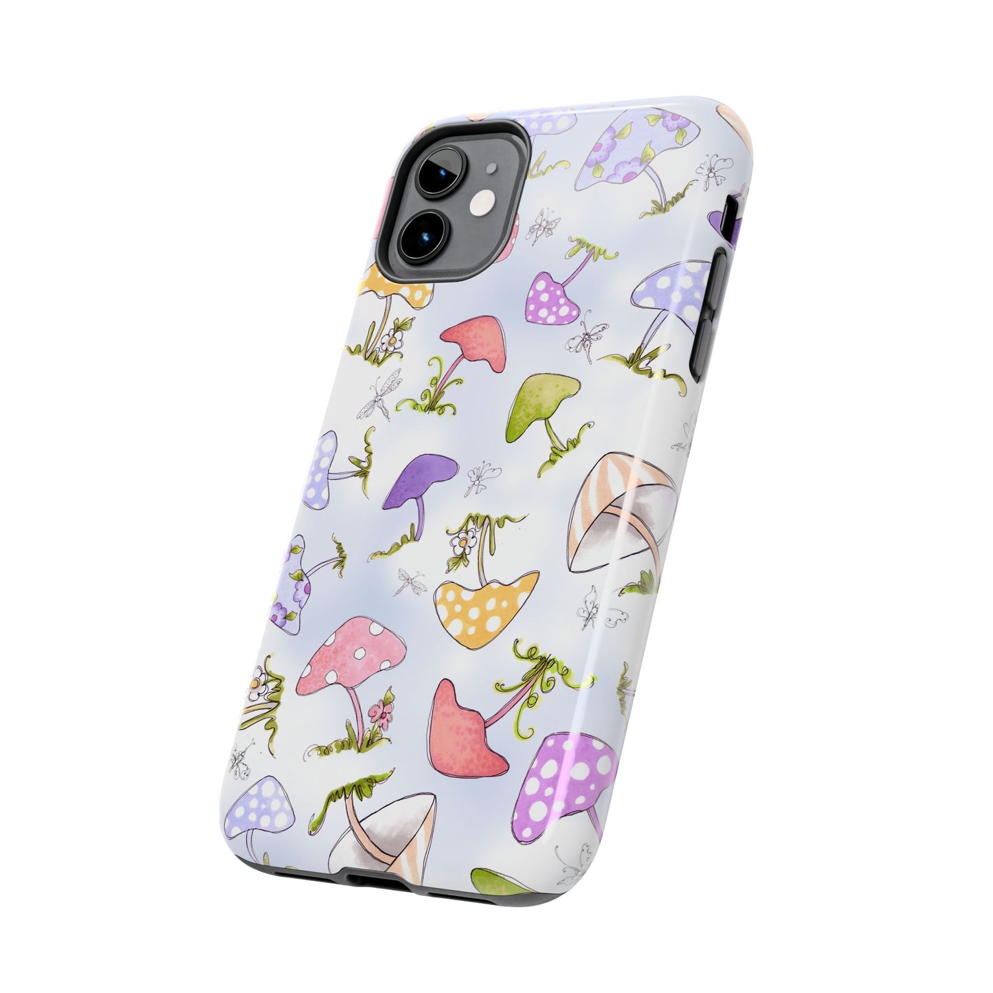 Mushroom Toss Blue Phone Case