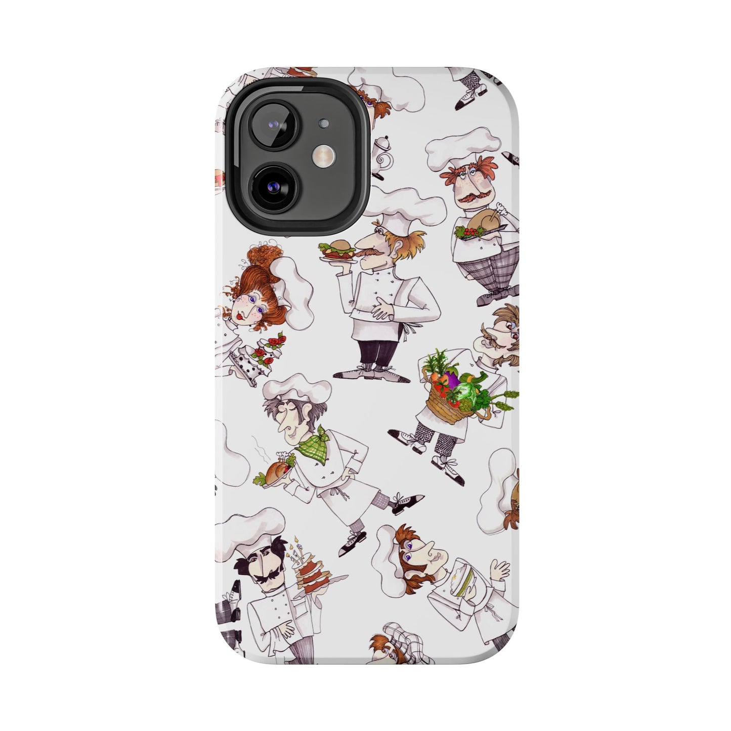 Tossed Chefs White Phone Case
