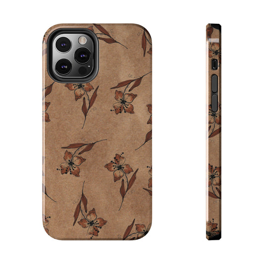 Brown Buds Phone Case
