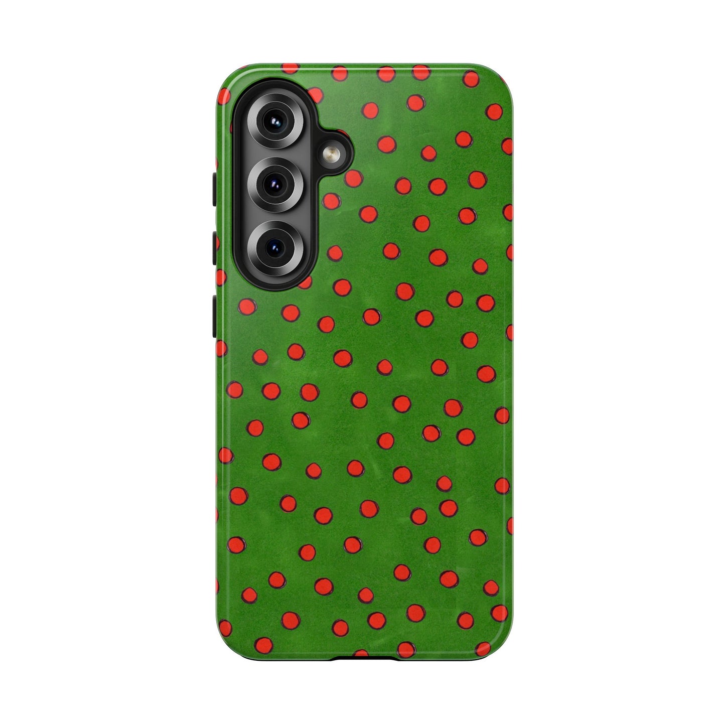 Dinky Dots Green / Red Phone Case
