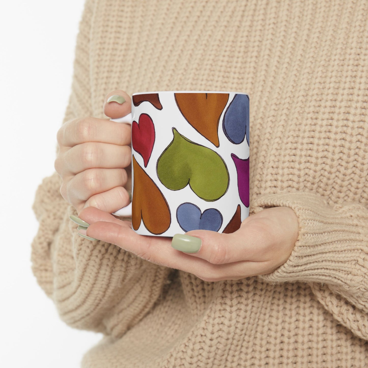 Big Hearted White Cup