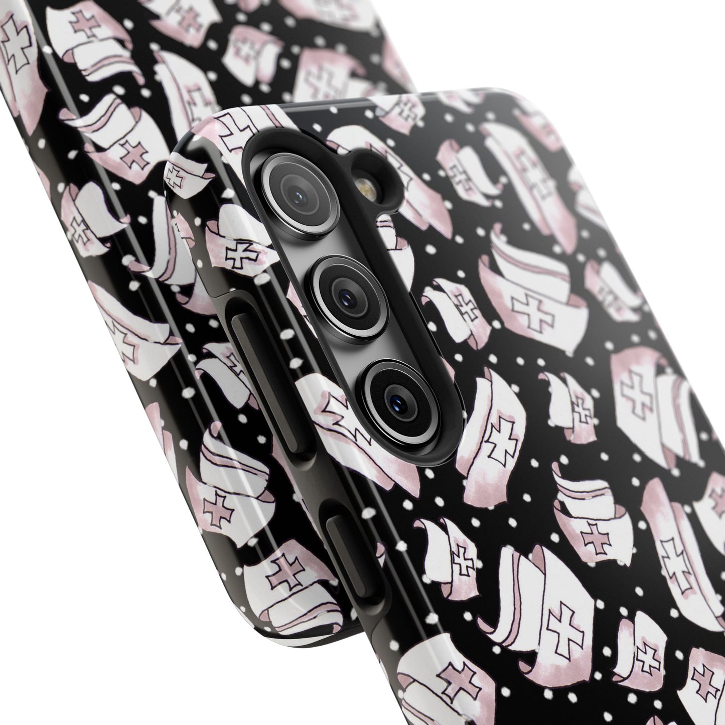 Med Hats Black Phone Case