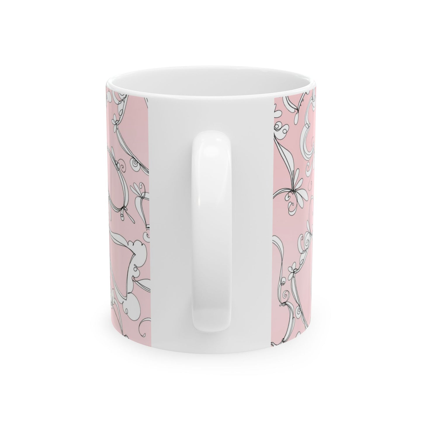 Fancy Frames Pink / White Cup