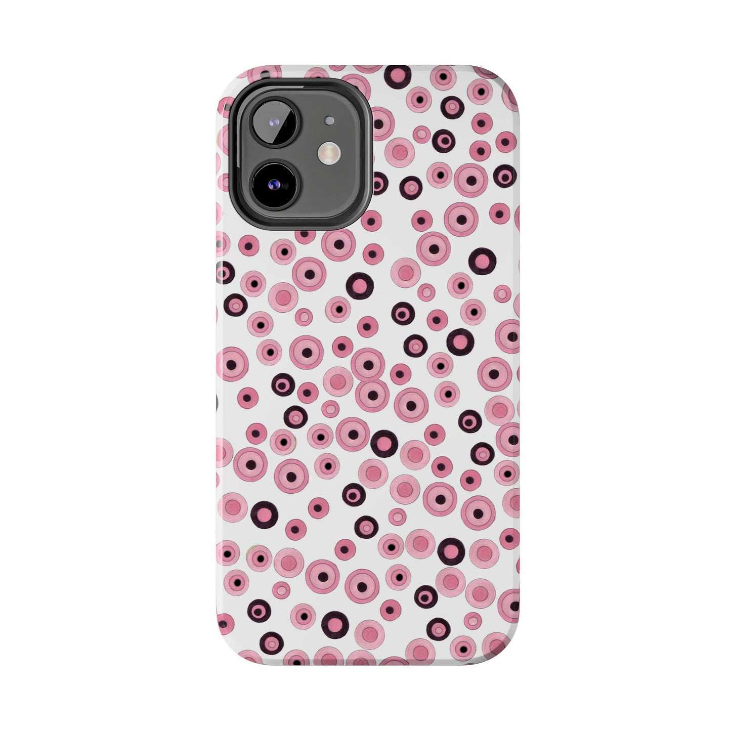 Dots White / Pink Phone Case