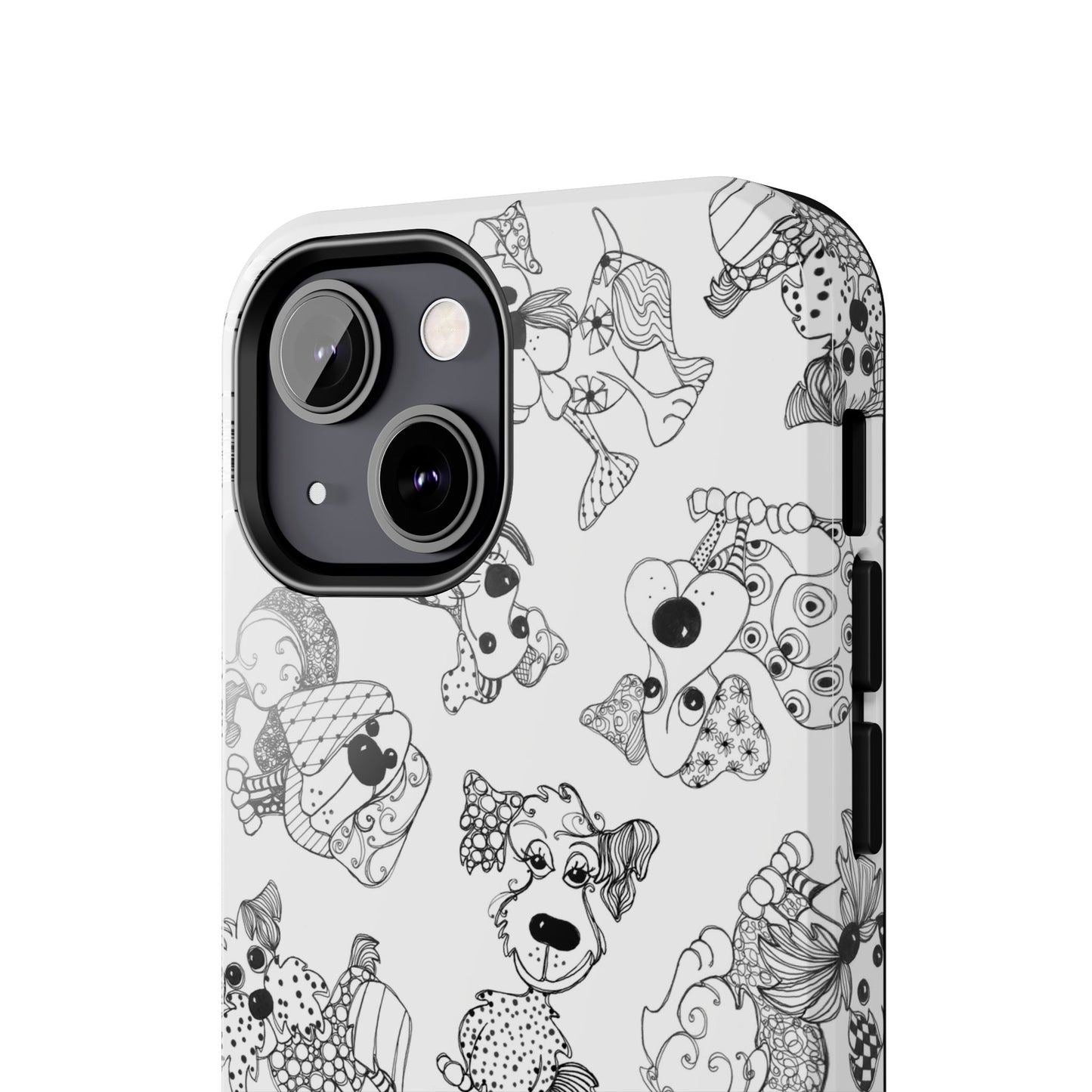 Doodle Dogs White Phone Case