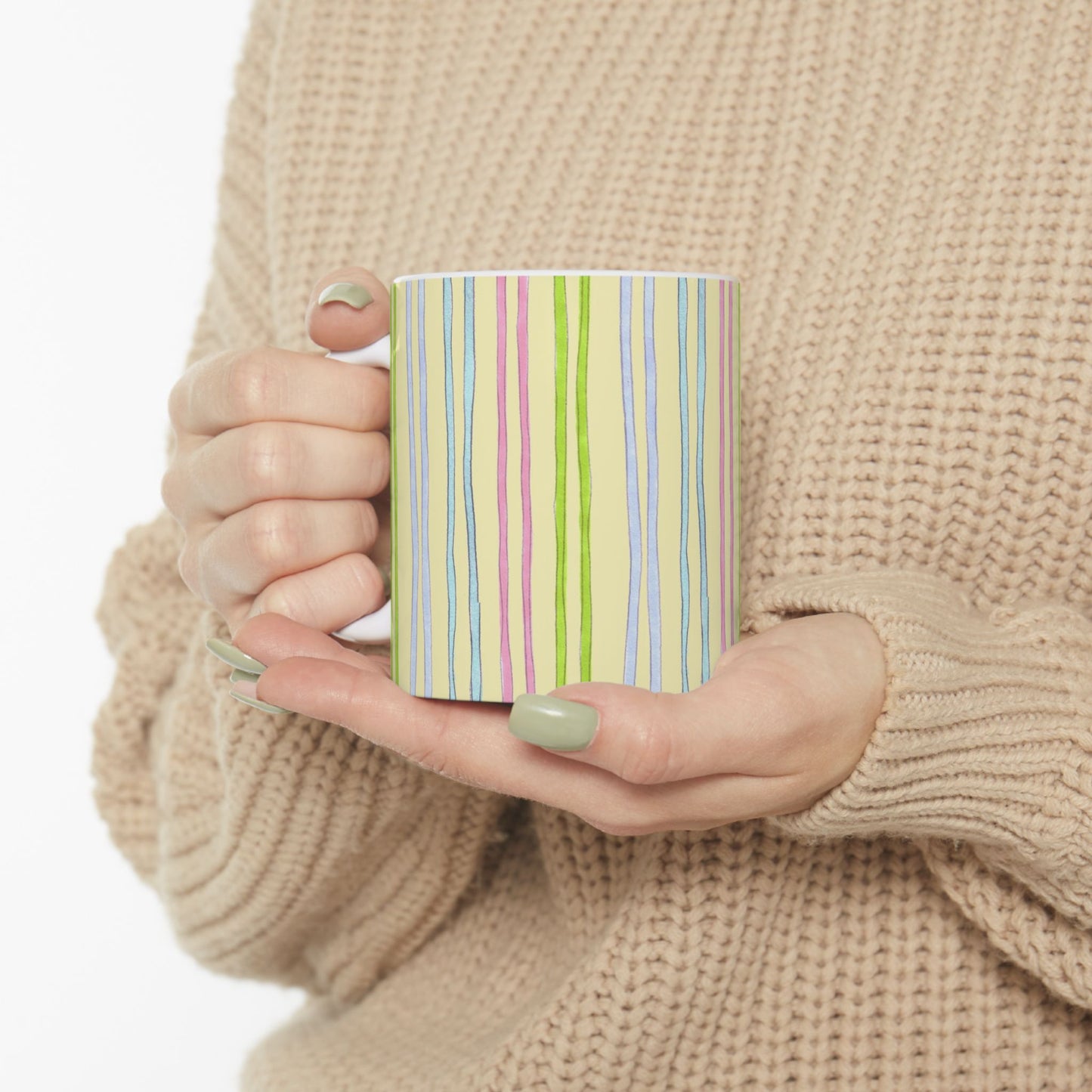 Belle Stripe Yellow Cup