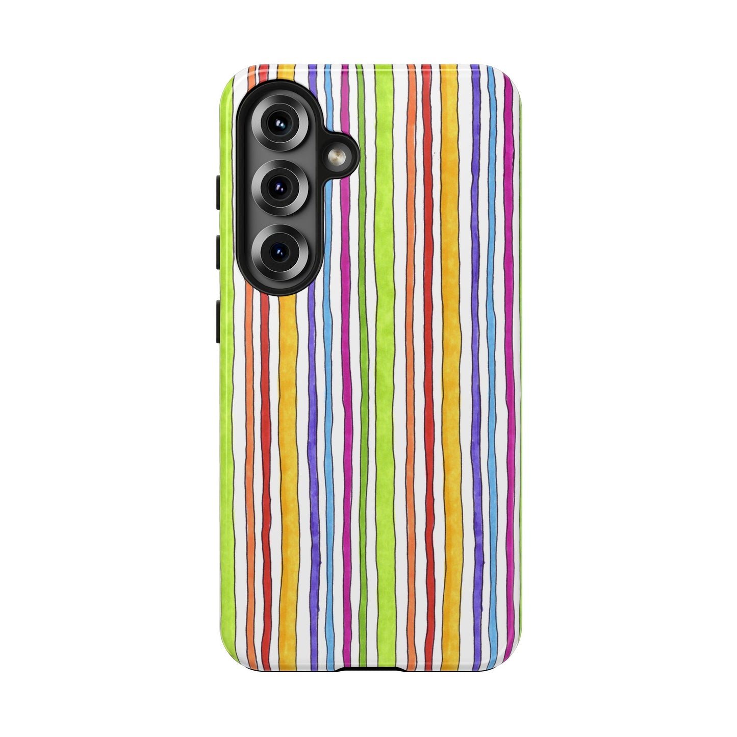 Stripe Fancy White Phone Case