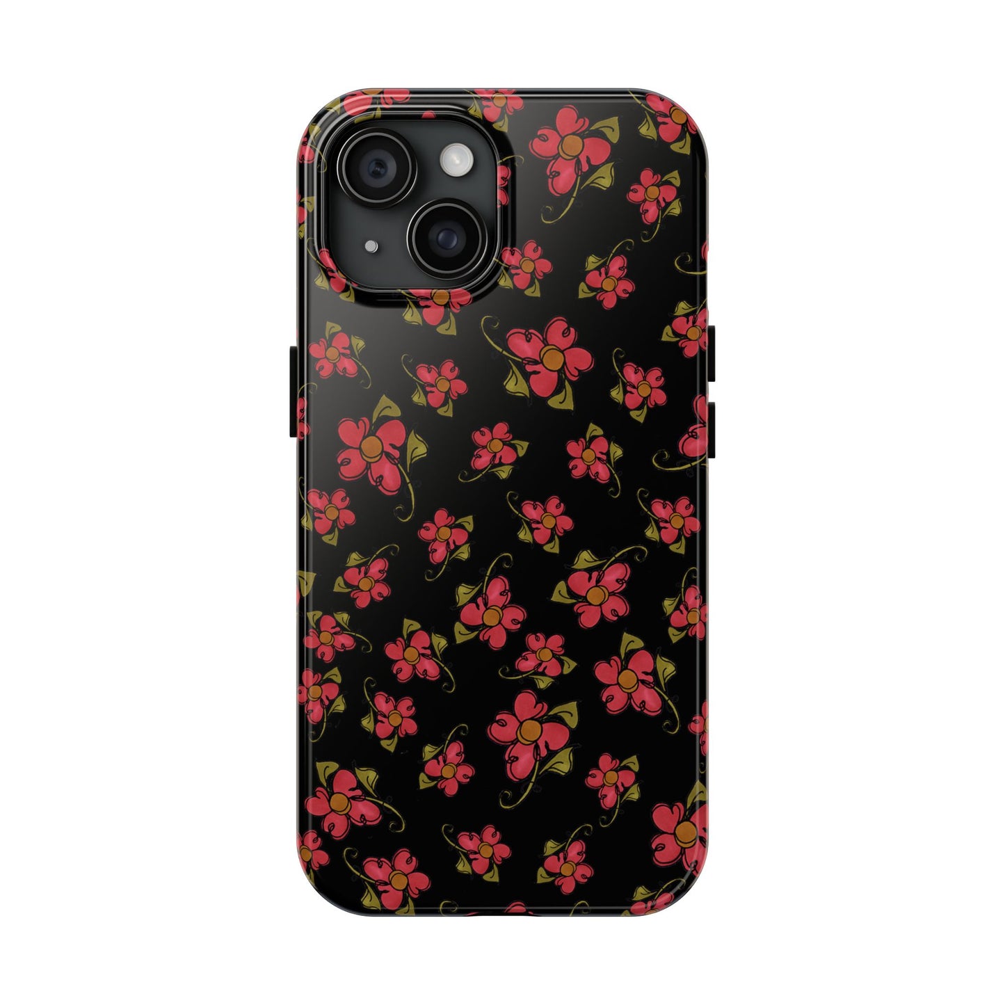 Daisy Caper Black Phone Case