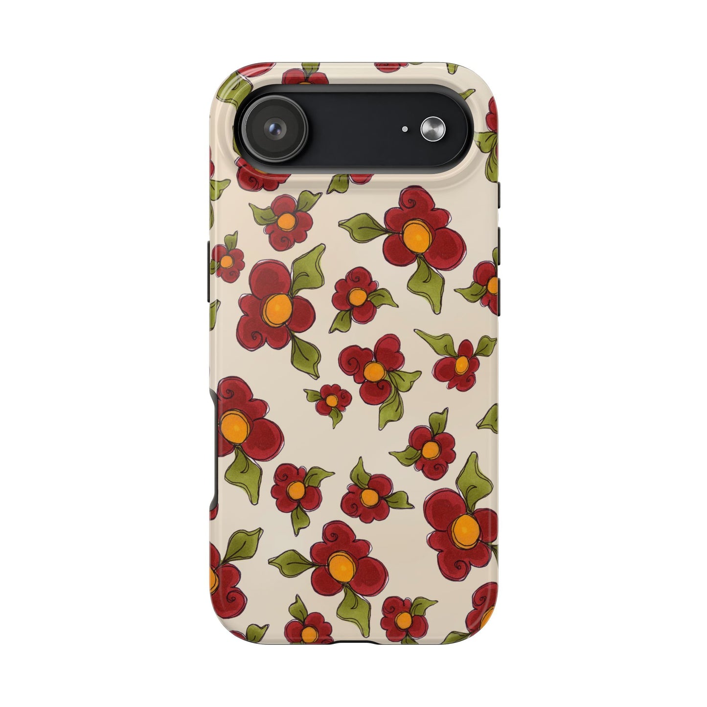 Chili Pepper Daisies Phone Case