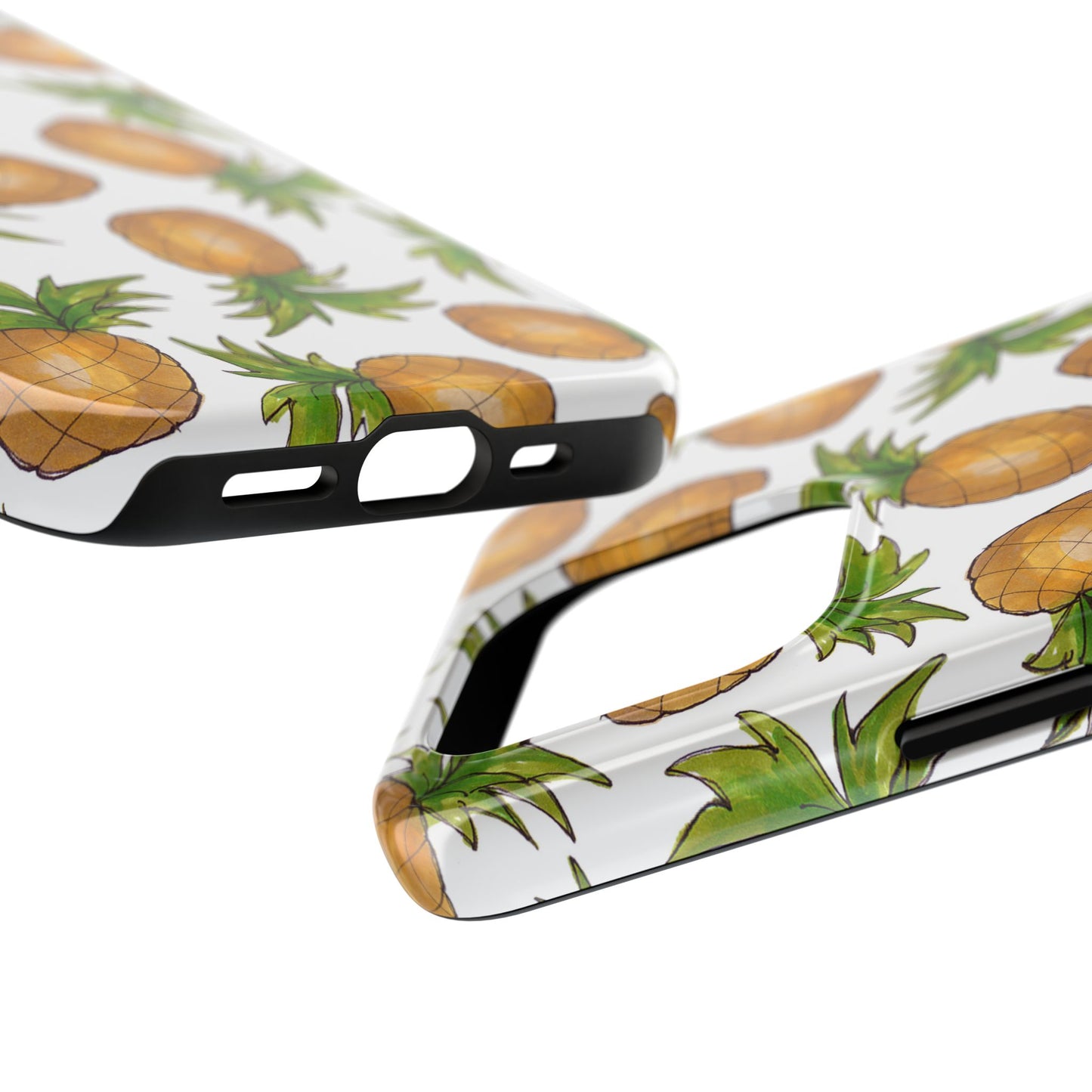 Pineapple Toss White Phone Case
