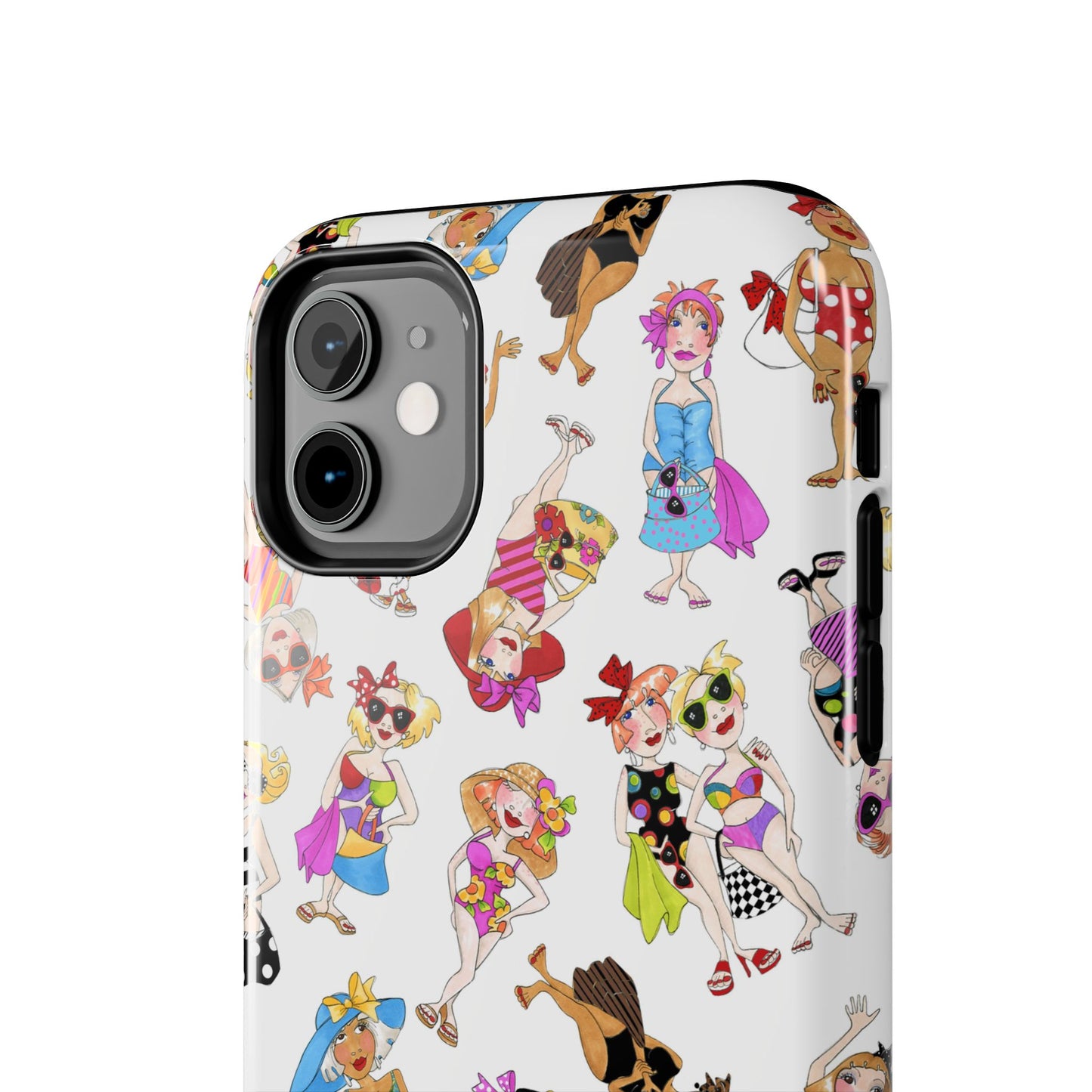 Tossed Beauties White Phone Case