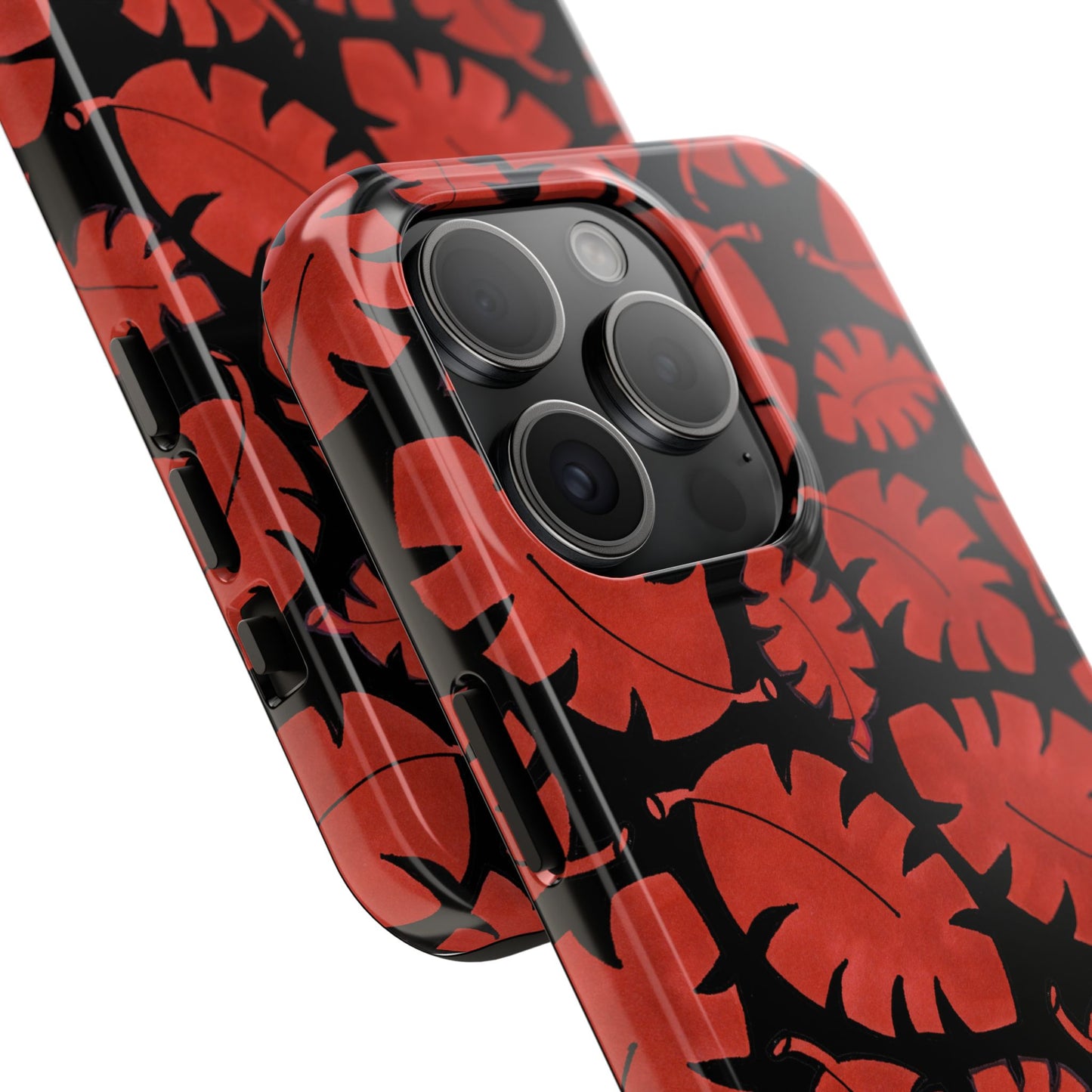 Red Bananas Black Phone Case