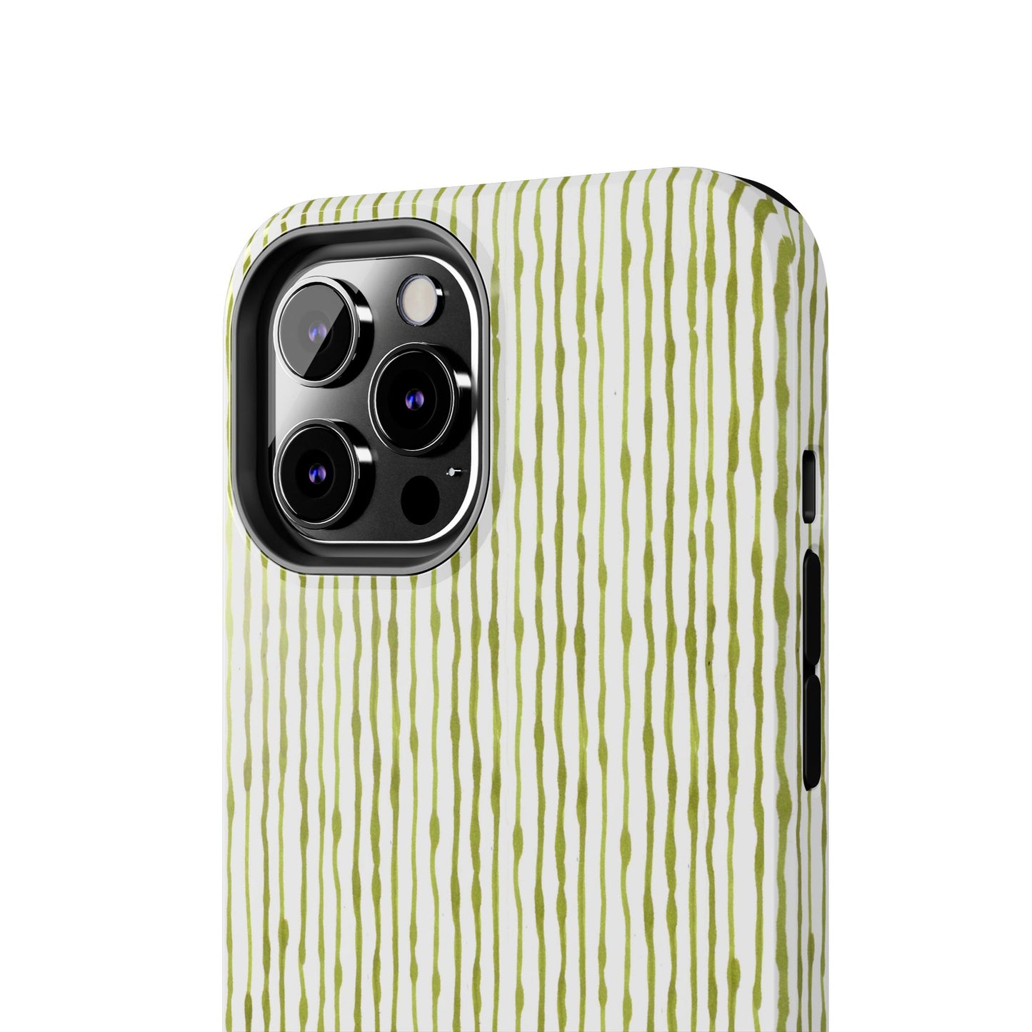 Faux Seersucker White / Green Phone Case