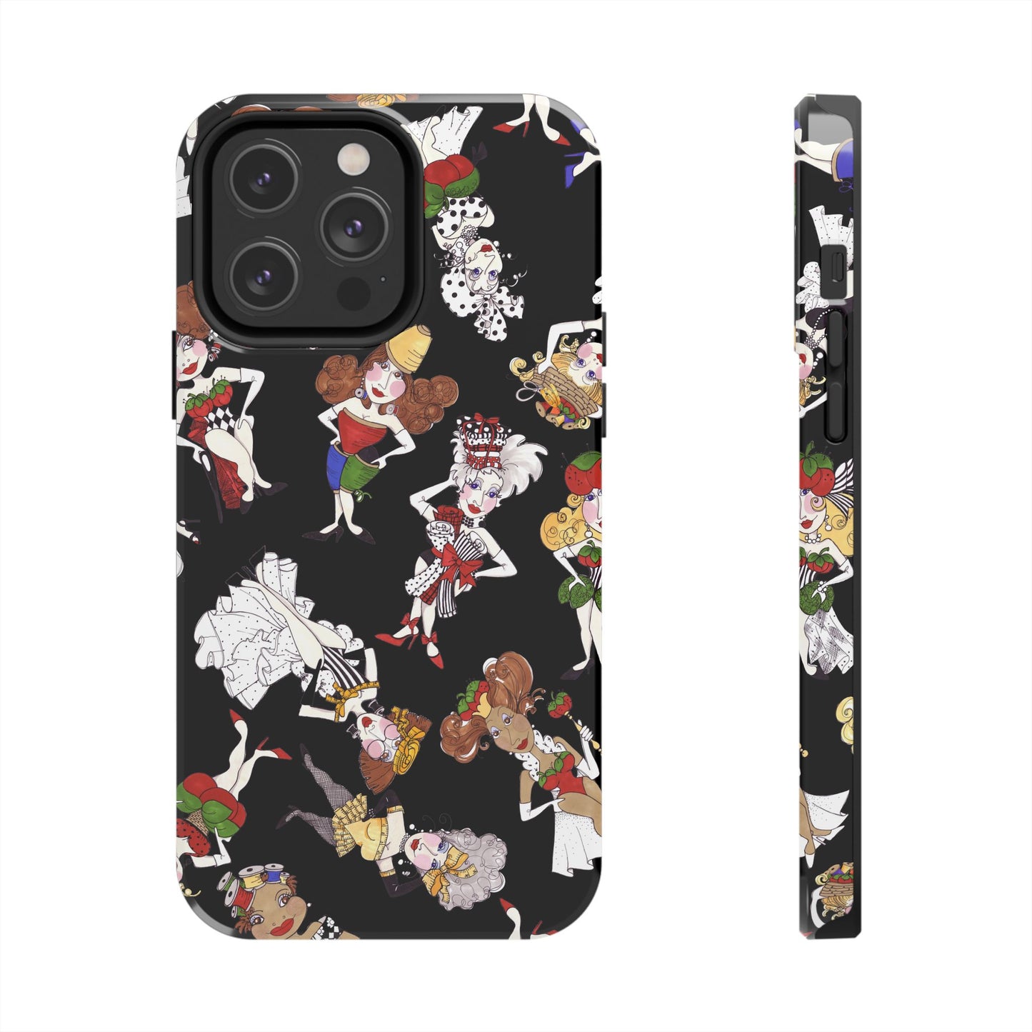 Sew Tossed Black Phone Case