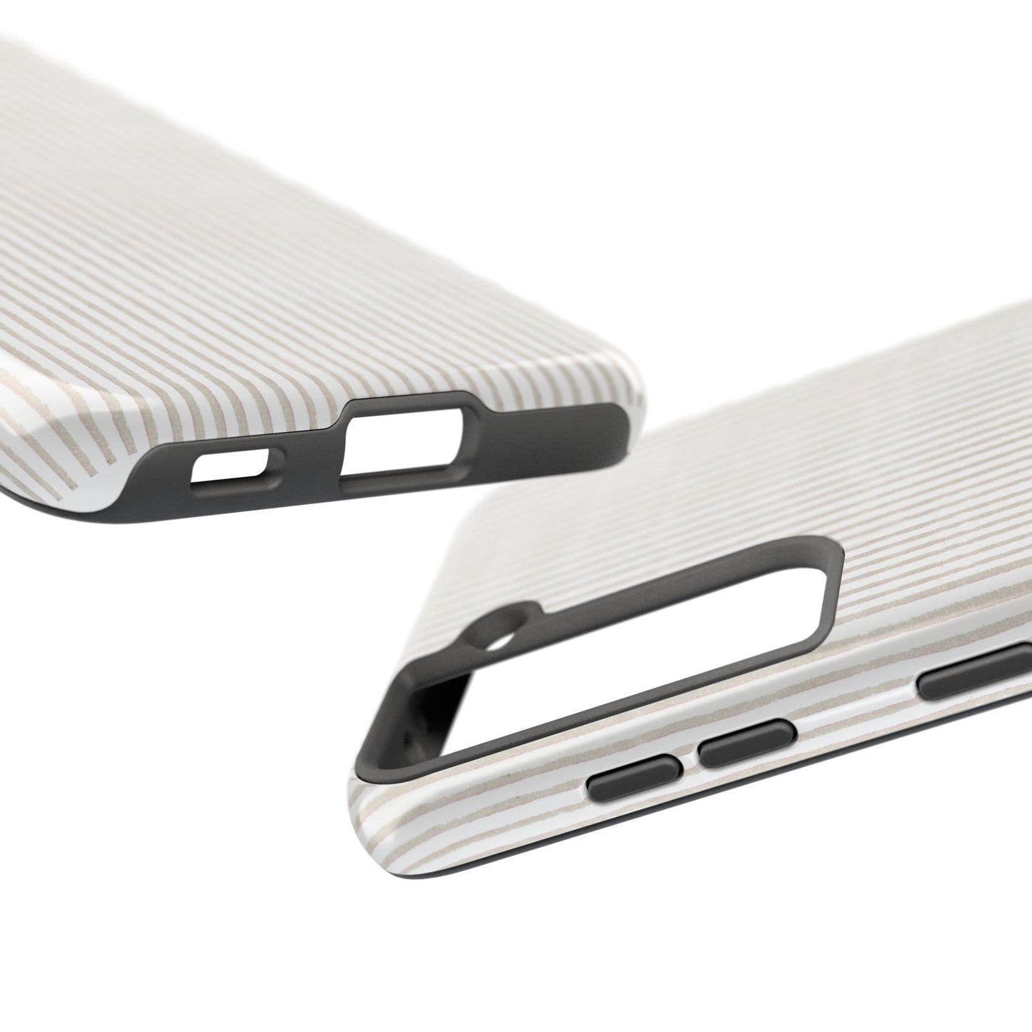 Stripe White / Gray Phone Case