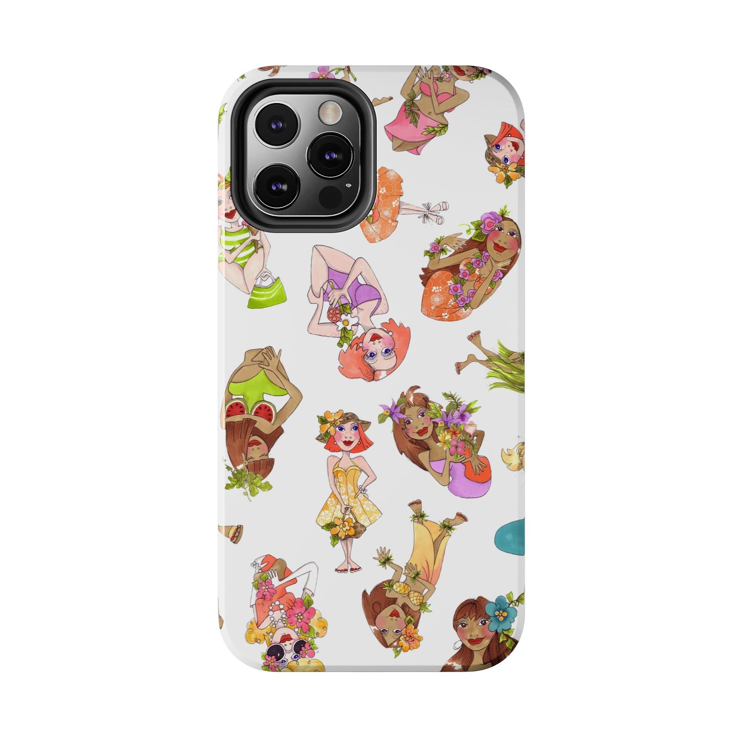 Island Toss White Phone Case
