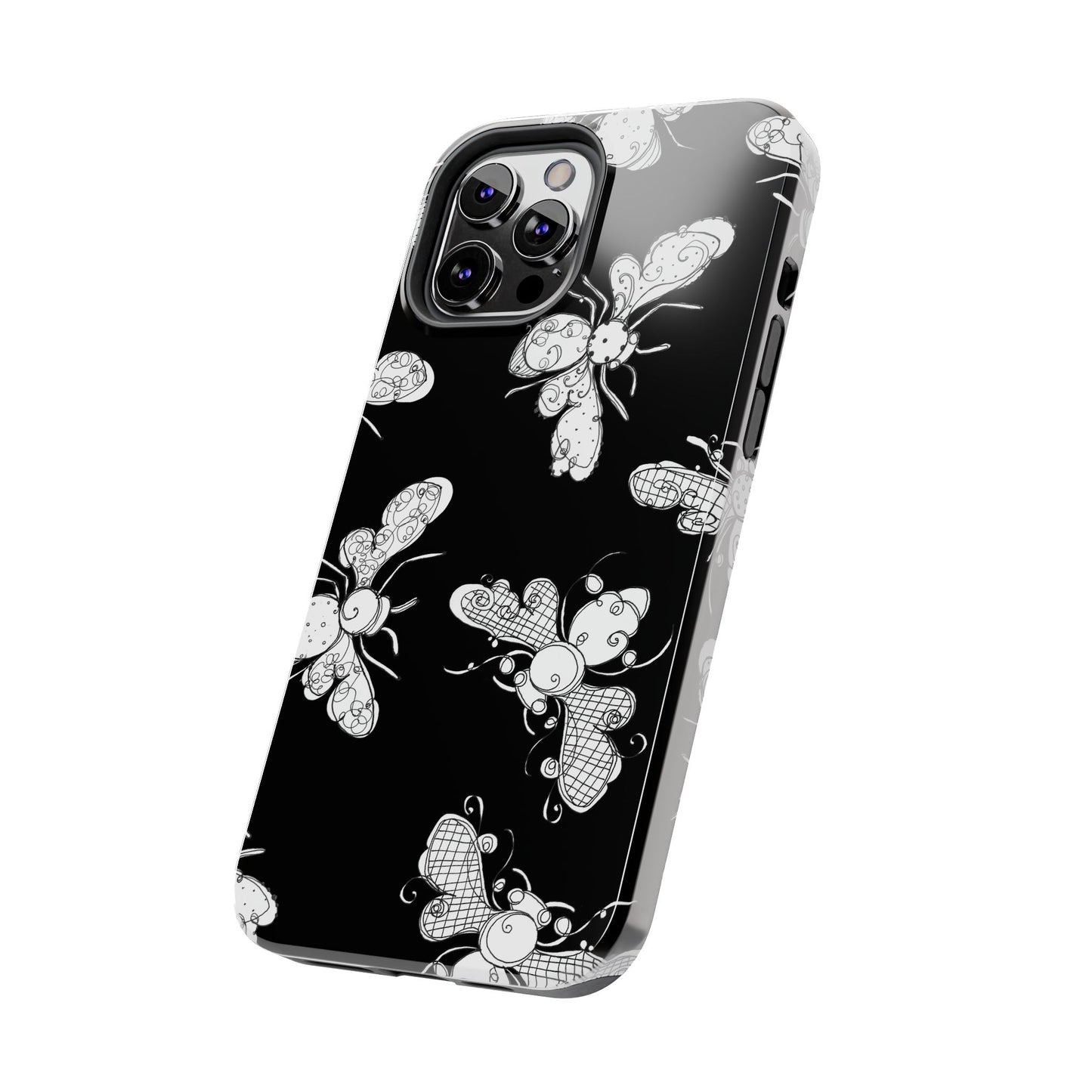 Busy Bee Black Phone Case