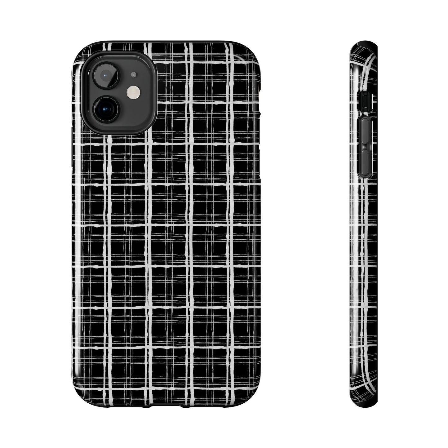 Sophistiplaid Black / White Phone Case