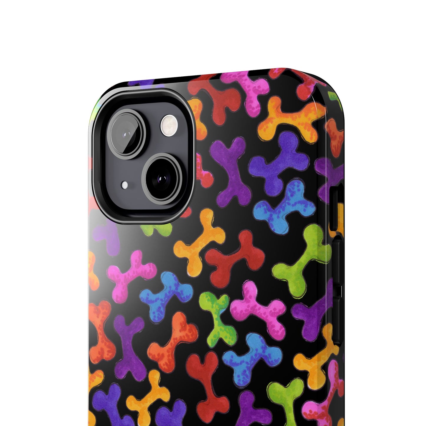 Fancy Bones Black / Multi Phone Case