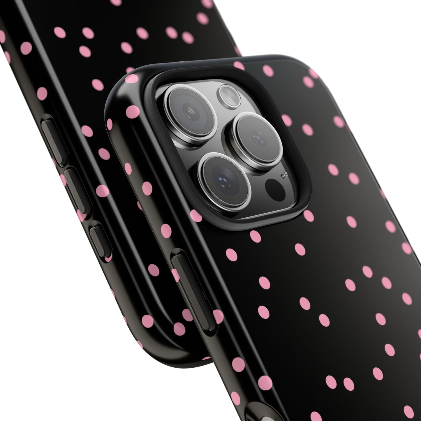 Space Dots Black / Pink Phone Case