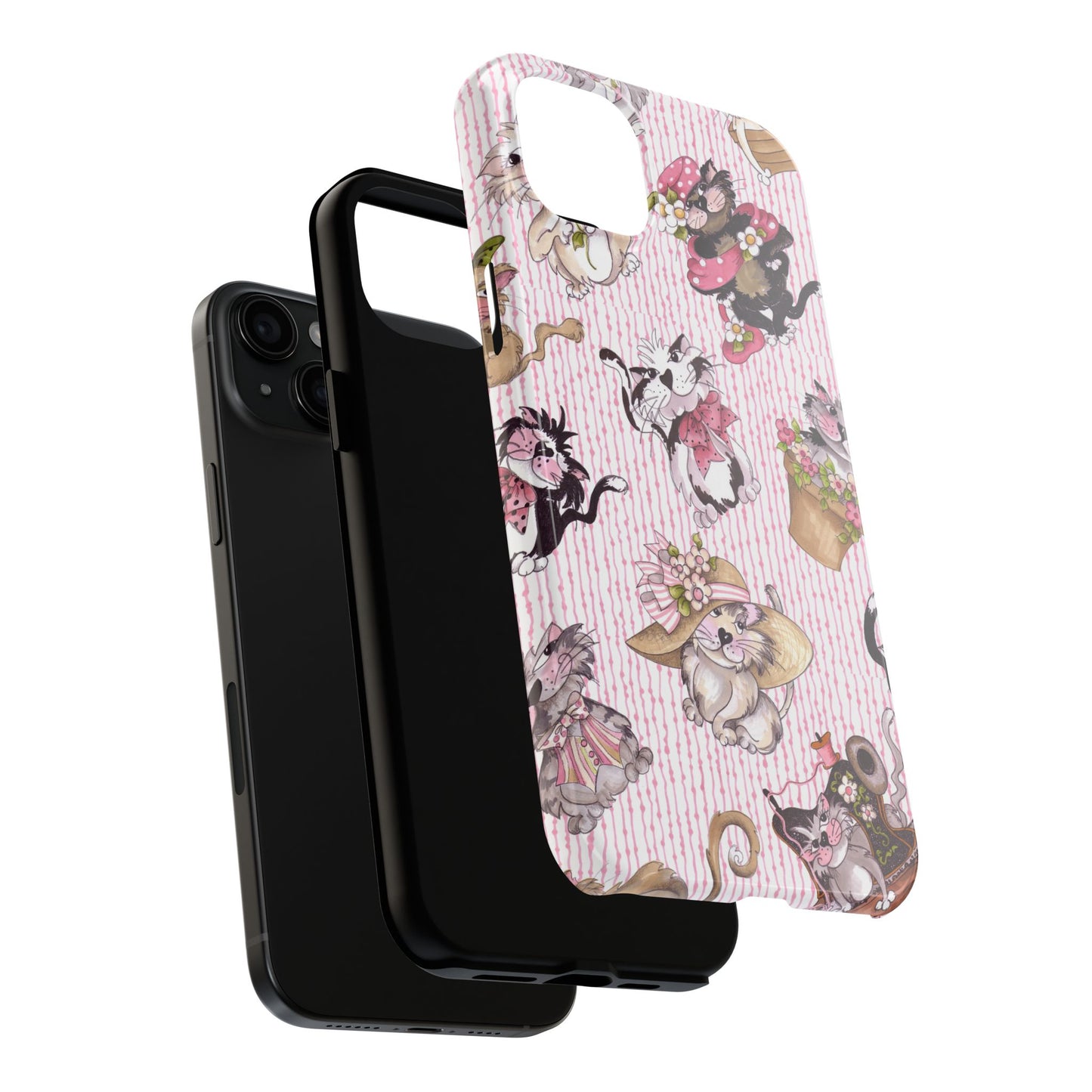 Fancy Cats Pink Phone Case