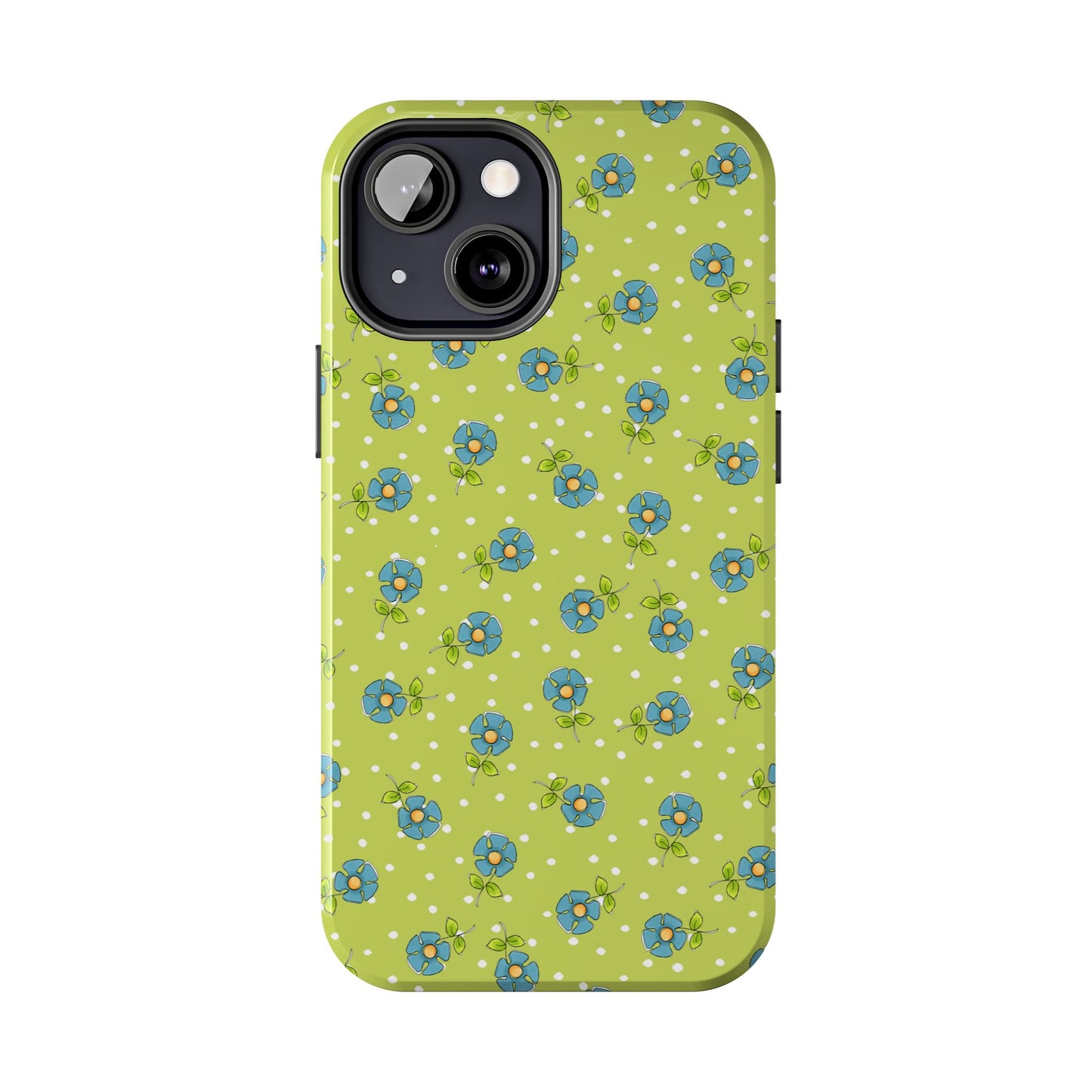 Daisy Dots Green Phone Case