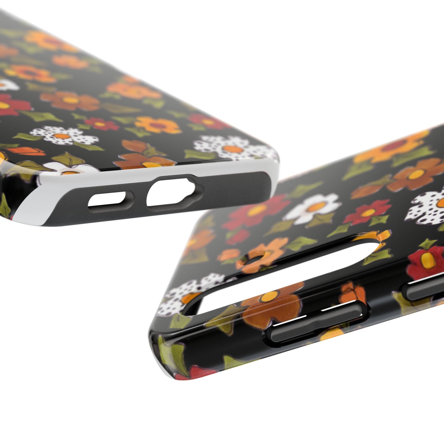 Spice Posie Black Phone Case