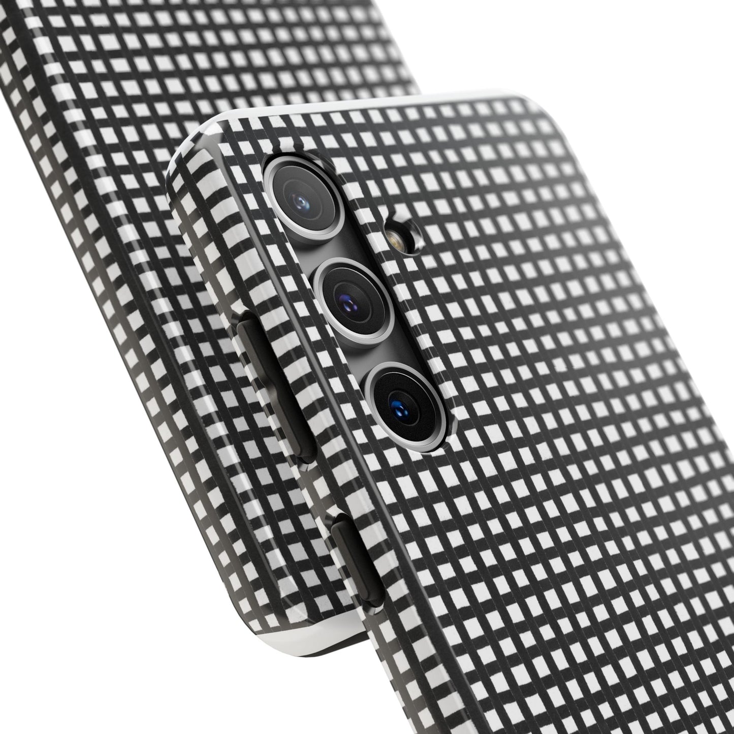 Chipper Check Black / White Phone Case