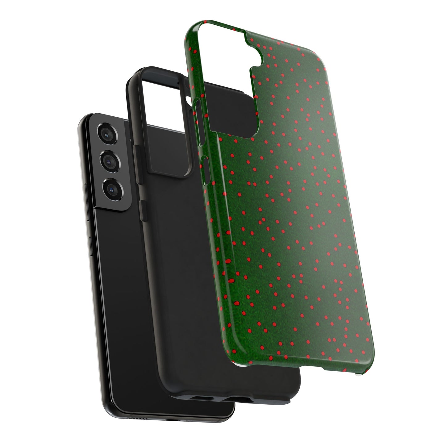 Happy Dots Green / Red Phone Case