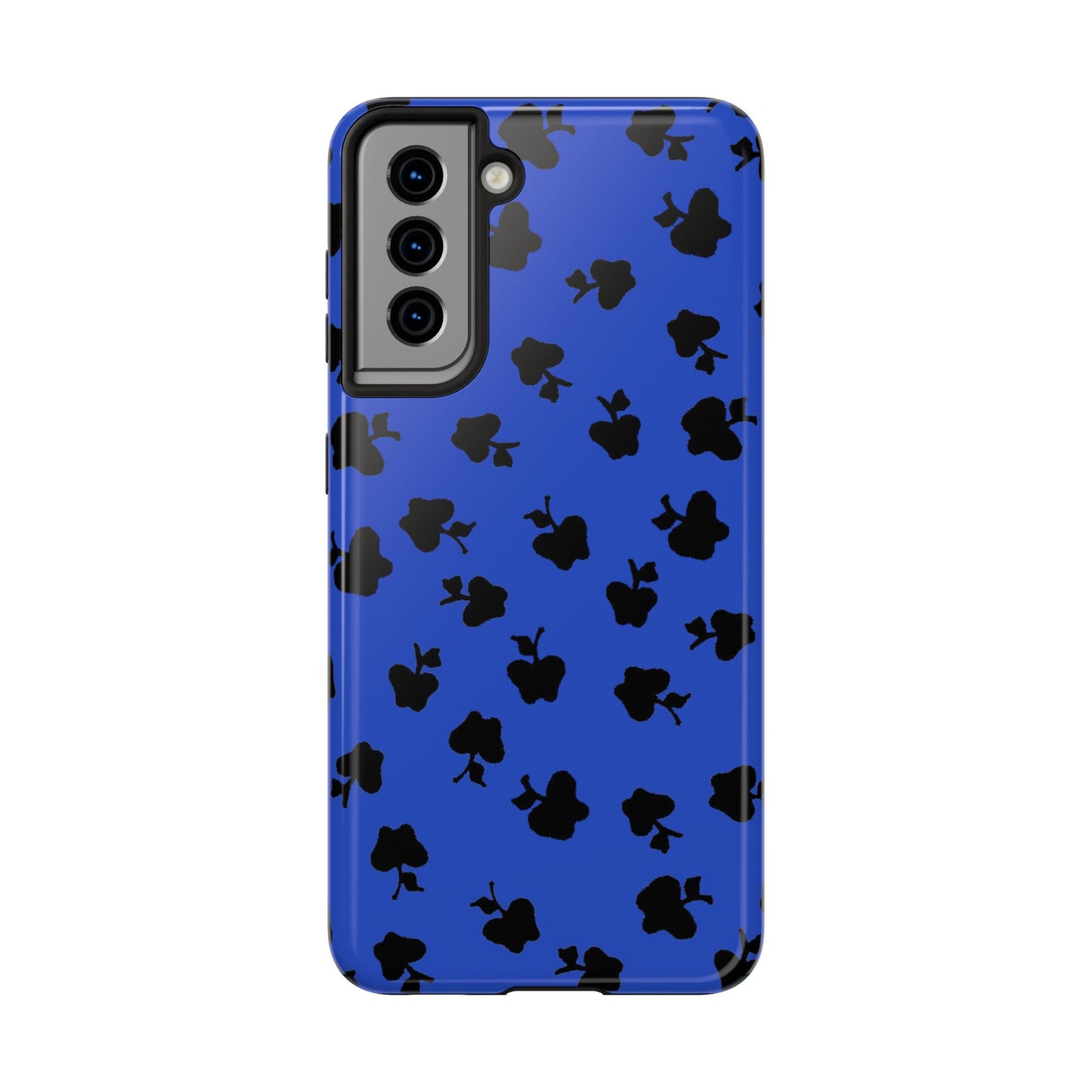 Happy Apples Blue / Black Phone Case
