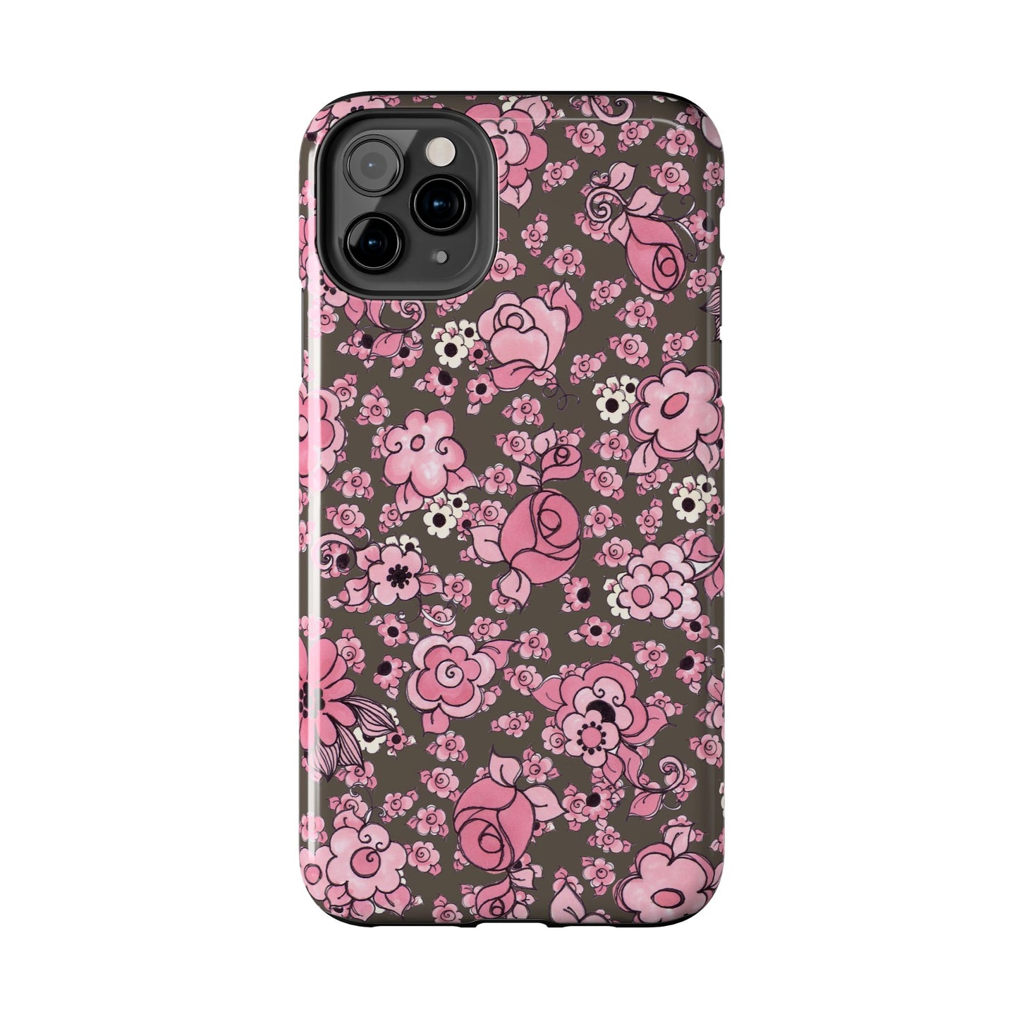 Profuse Posies Mocha Phone Case