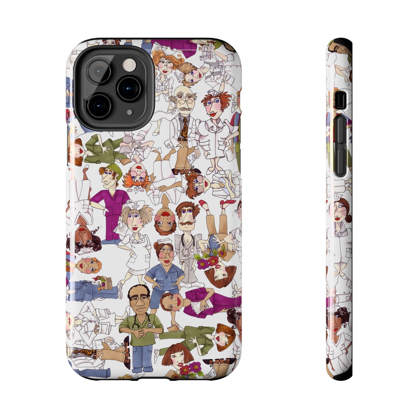Diverse Nurse White Phone Case