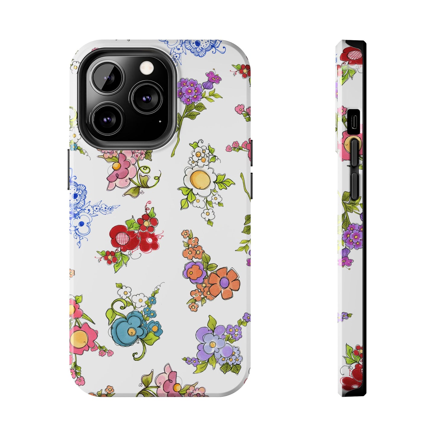 Mixed Bouquets White Phone Case
