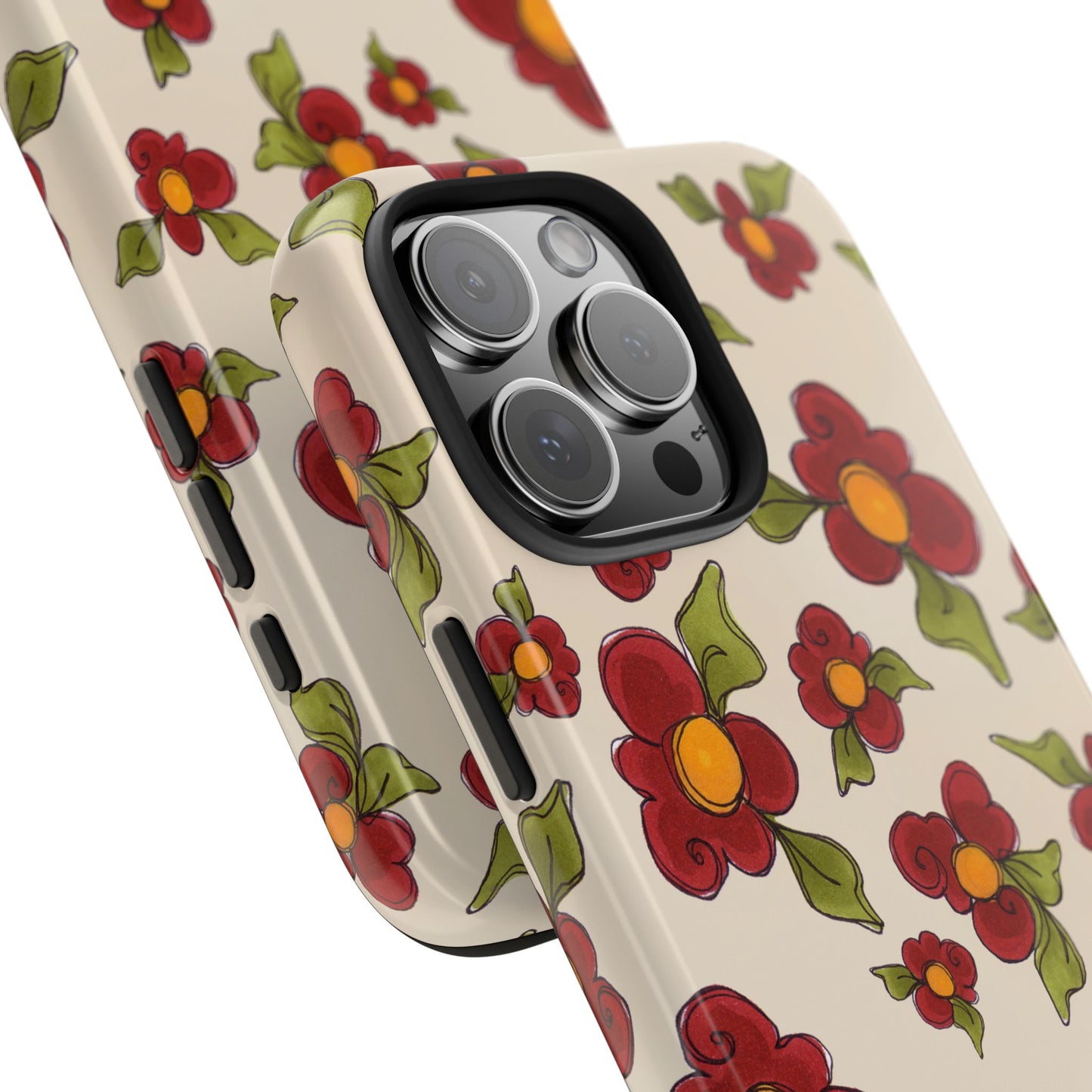 Chili Pepper Daisies Phone Case
