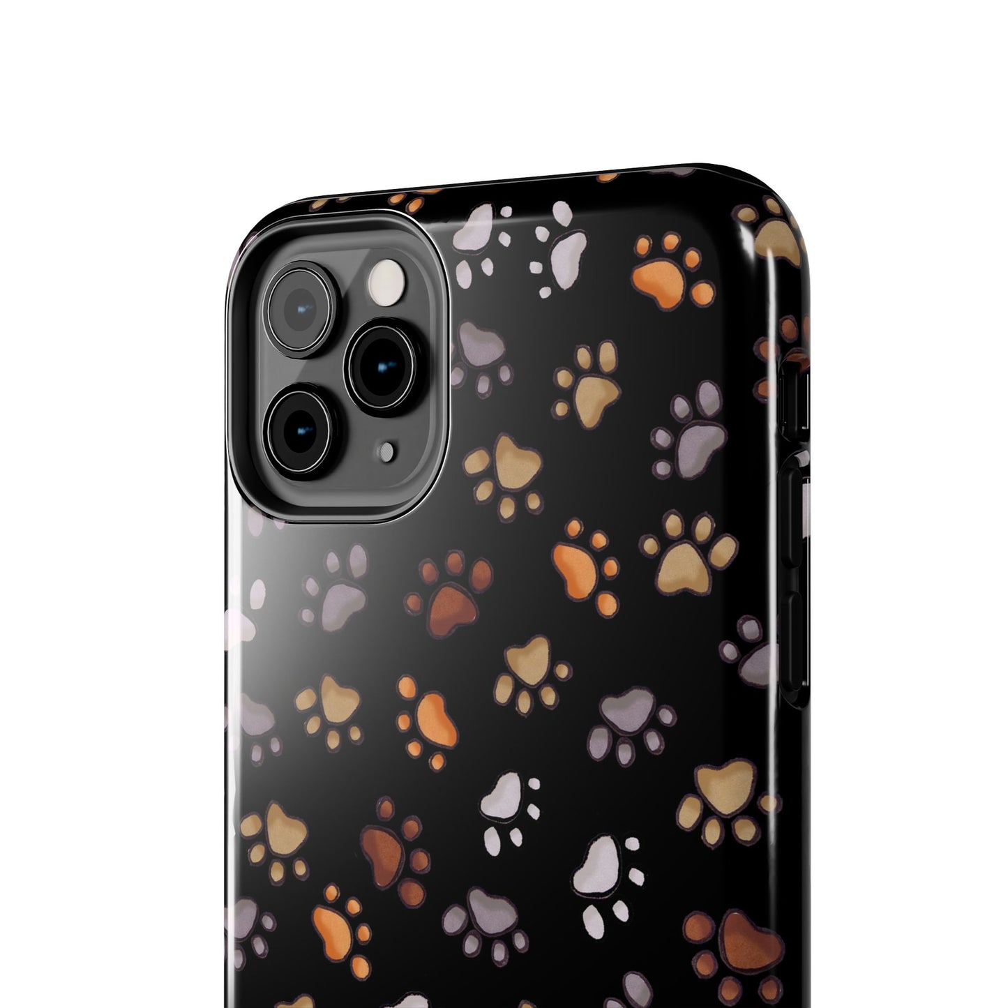 Puppy Paws Black Phone Case