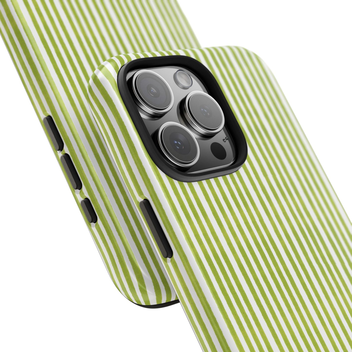 Lazy Stripe Lime Phone Case