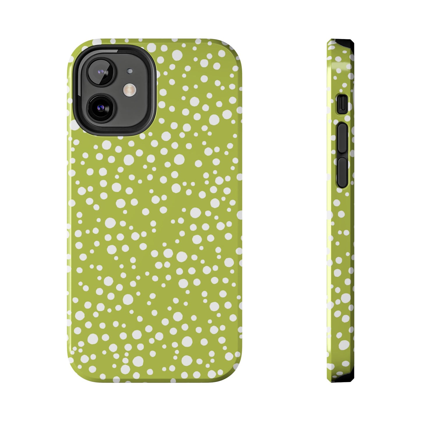 Balloon Dots Green / White Phone Case