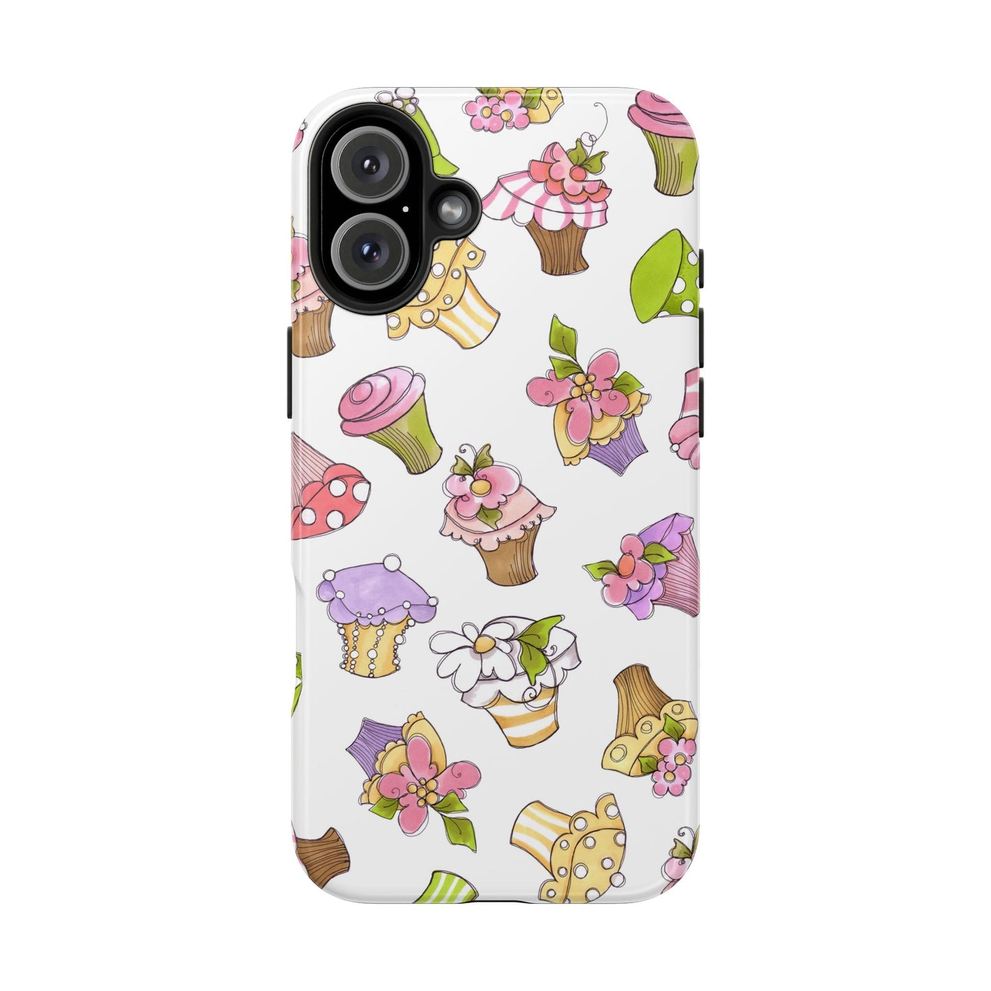 Cupcake Toss White Phone Case
