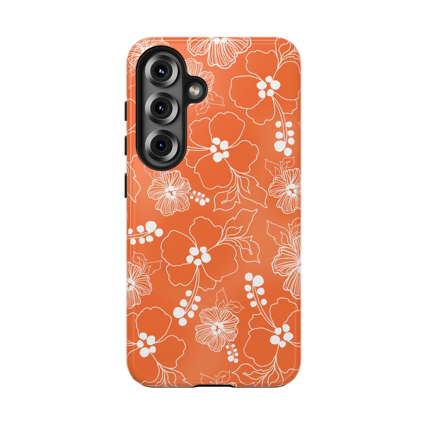 Lacey Hibiscus Coral Phone Case