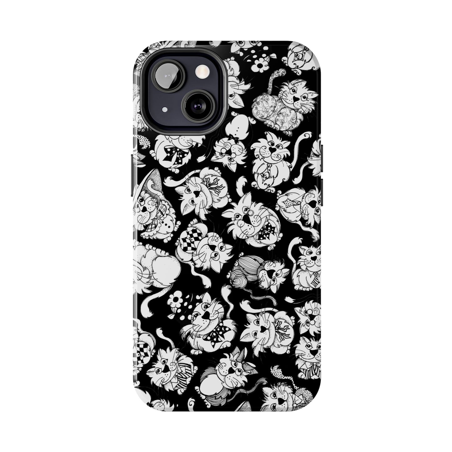 So Kitties Tossed Black Phone Case