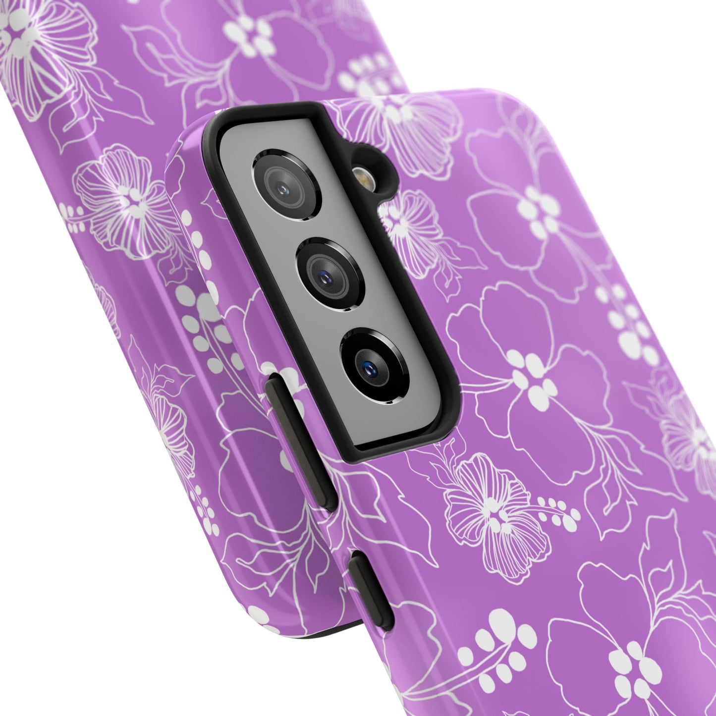 Lacey Hibiscus Orchid Phone Case