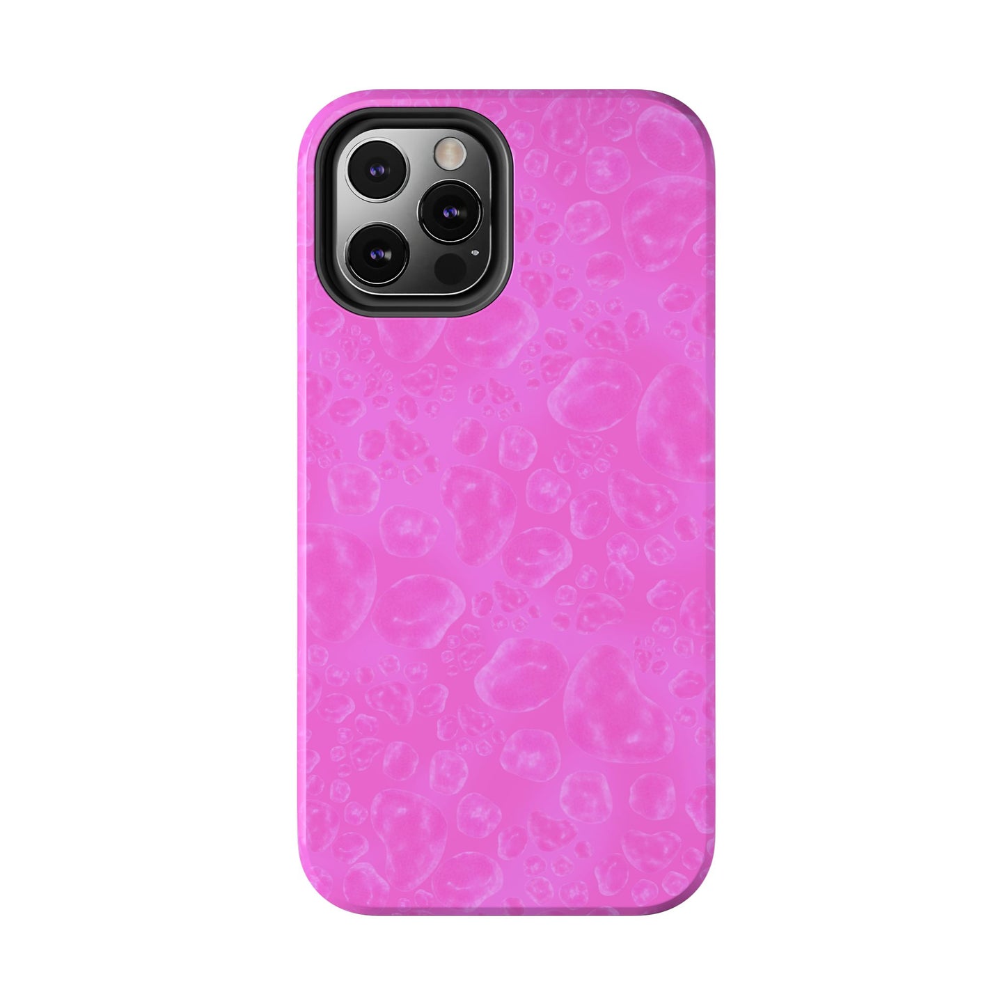 Paw Dots Cerise Phone Case