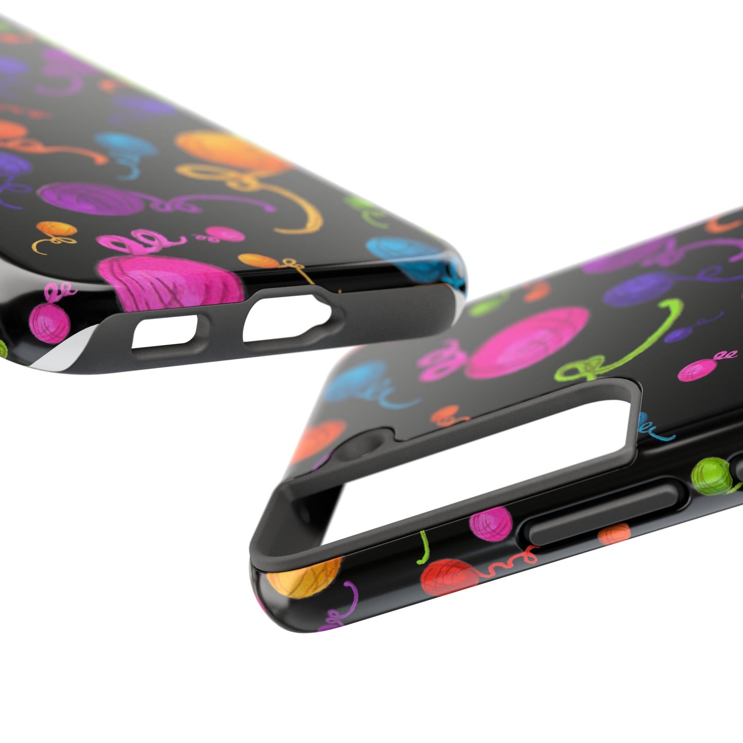 Yarniverse Black Phone Case