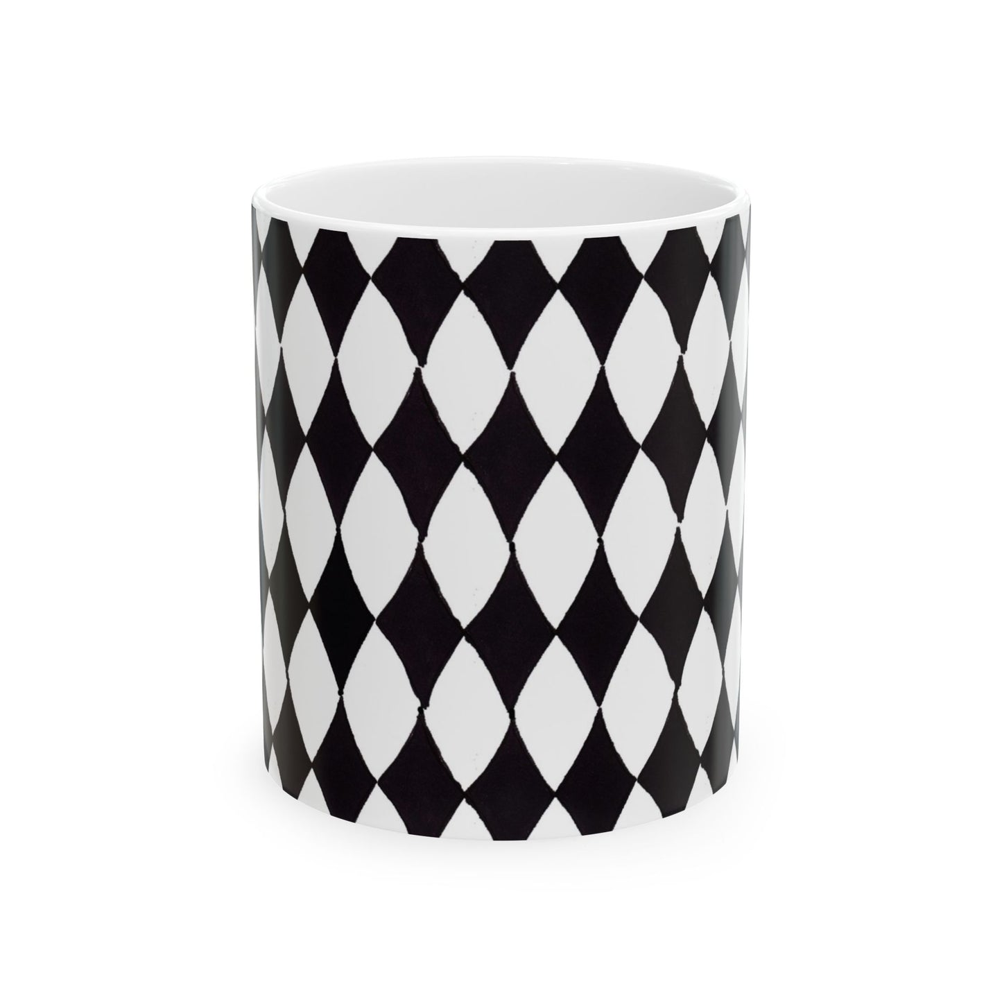 Diamond White / Black Cup