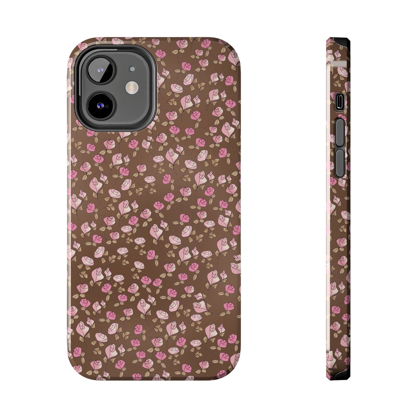 Little Bitty Roses Chocolate Phone Case