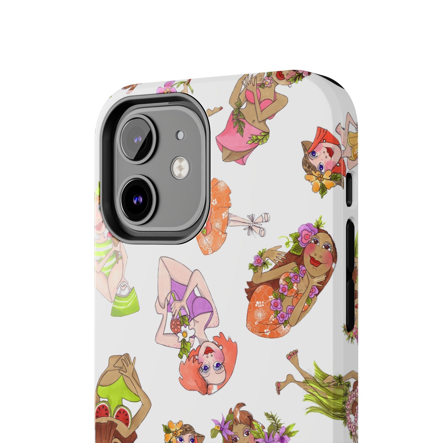Island Toss White Phone Case