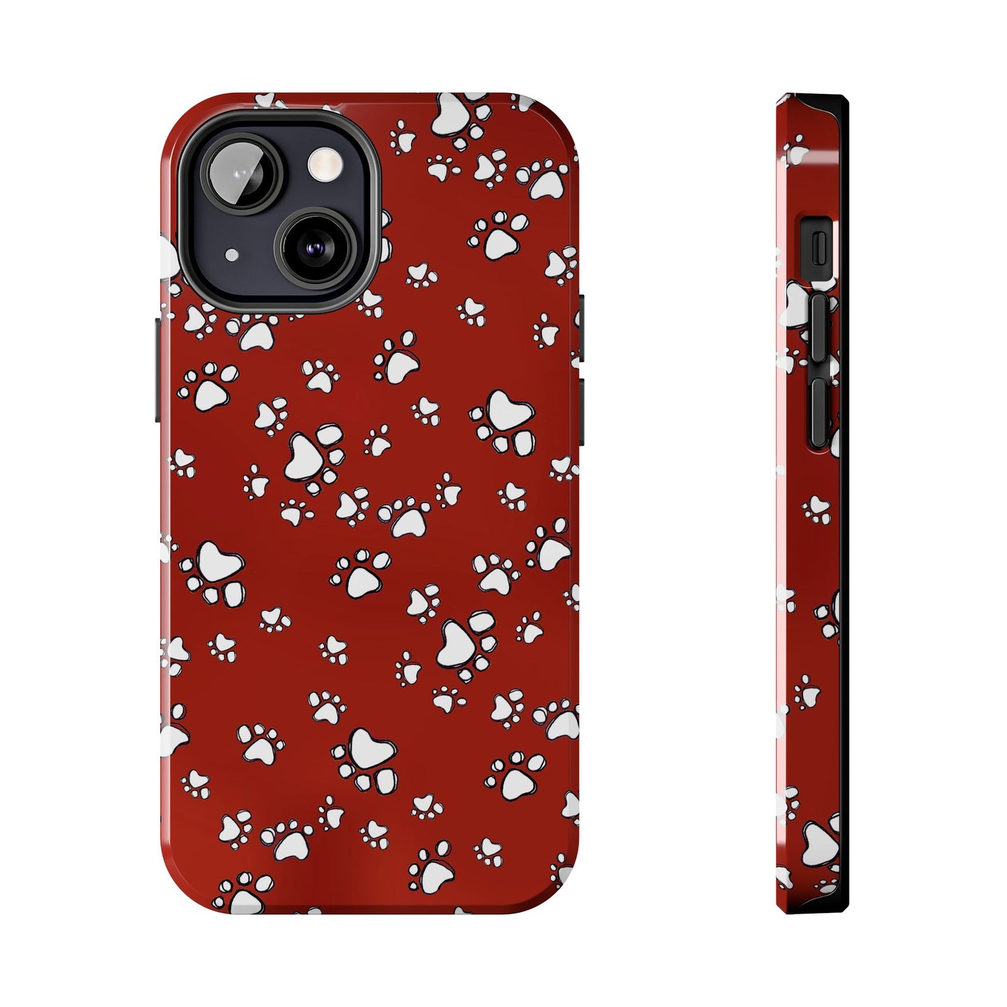 Paw Flakes Red Phone Case